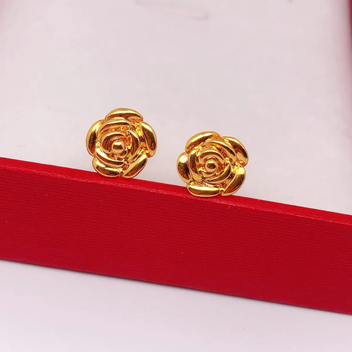 Belle Rose Bud Stud Earrings