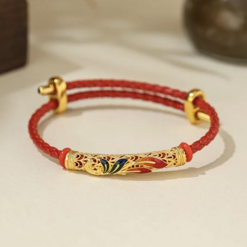 Red Wedding Rope Bracelet