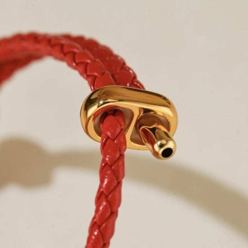 Red Wedding Rope Bracelet