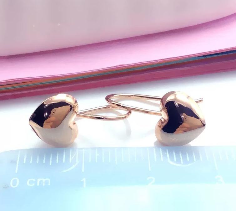 Heart Shield Ear Hook Earrings