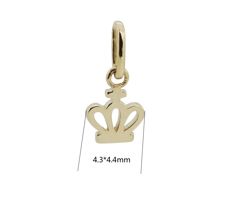 Signet Crown Charm Necklace