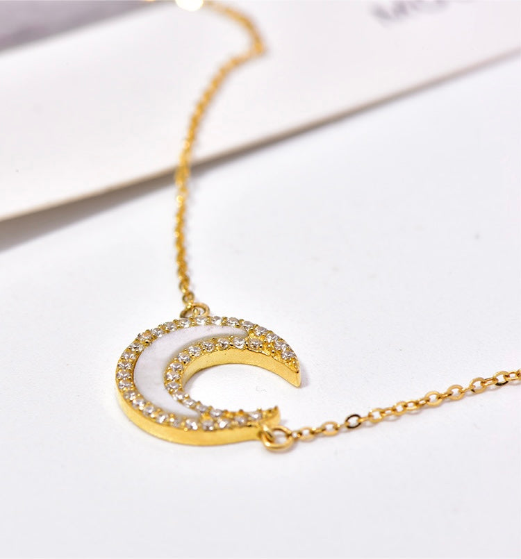 Moonlight Crescent Necklace