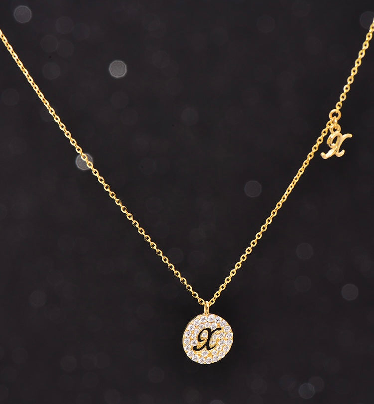 X Kiss Coin Necklace