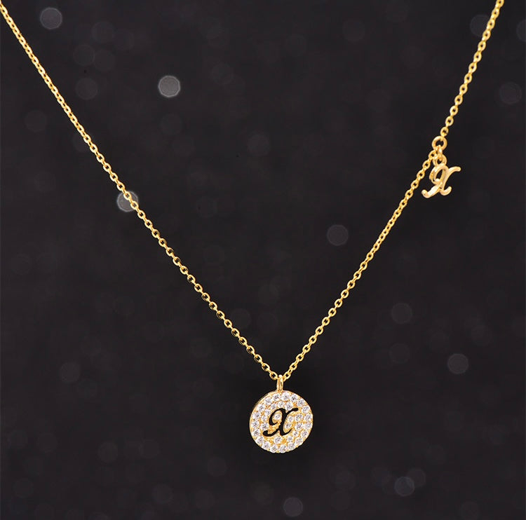 X Kiss Coin Necklace