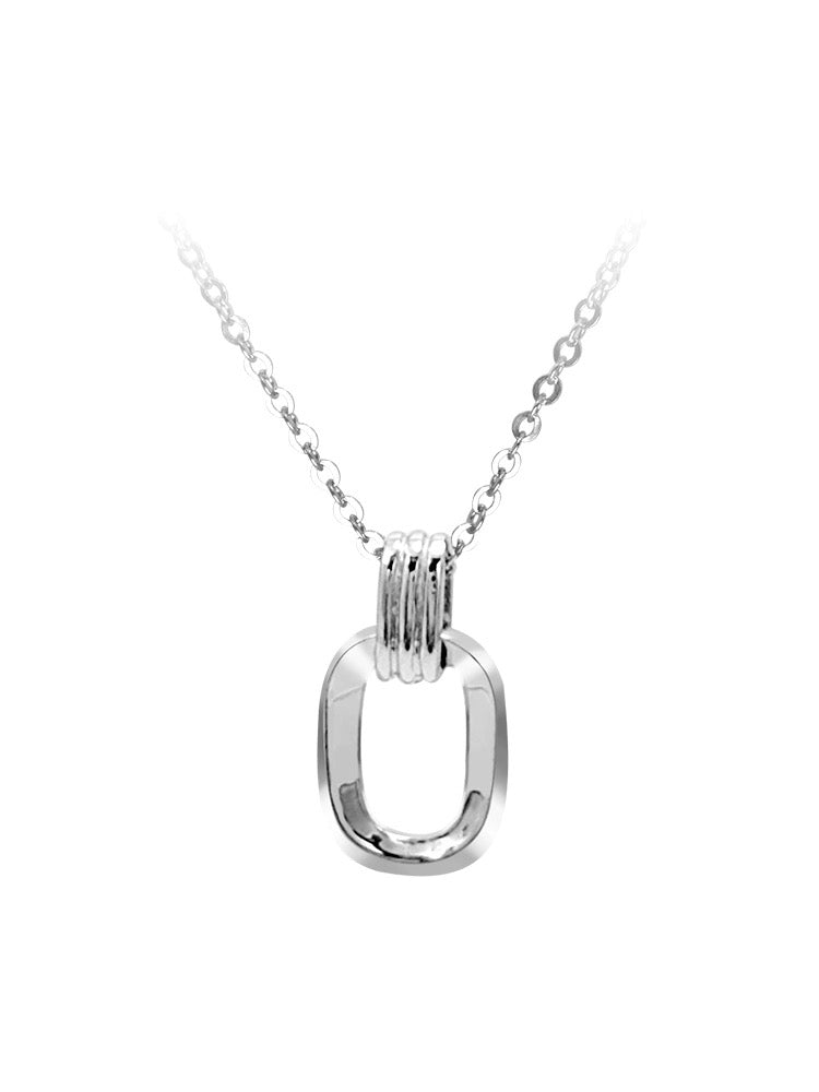 Oval Handle Charm Necklace