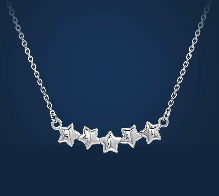 Five Star Row Bib Necklace