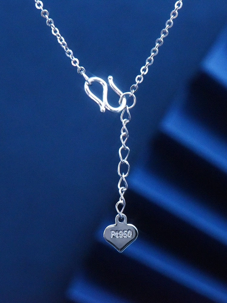 Puff Heart Charm Necklace