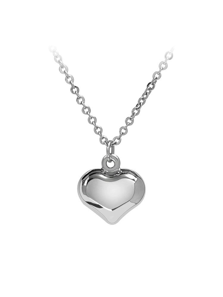 Puff Heart Charm Necklace