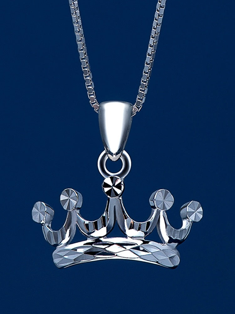 Mirror Cut Crown Pendant