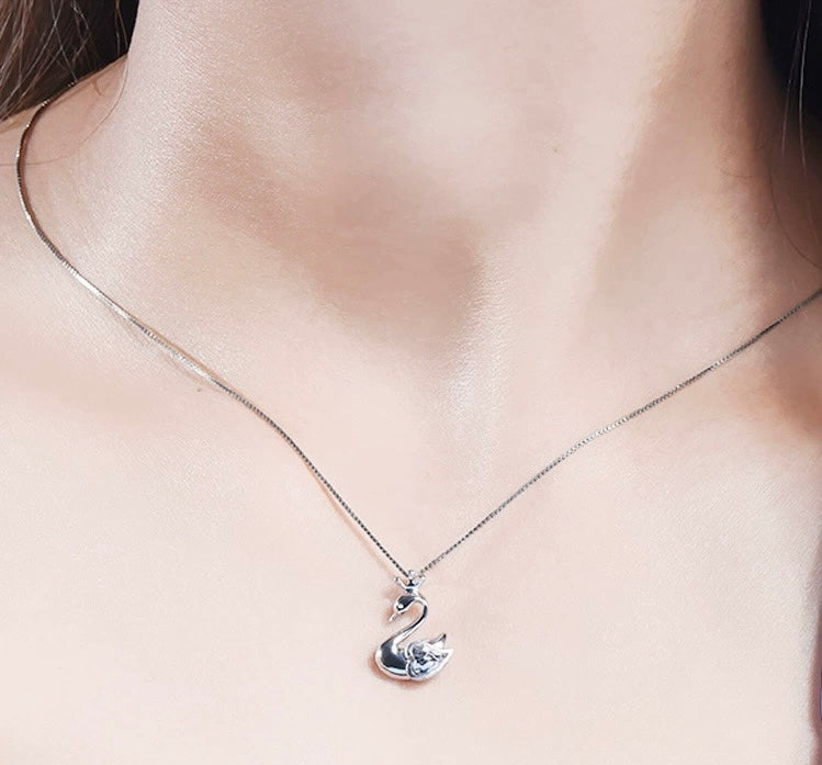 Lover Swan Charm Pendant