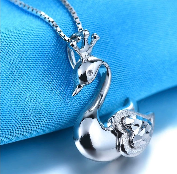 Lover Swan Charm Pendant