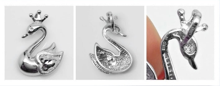 Lover Swan Charm Pendant