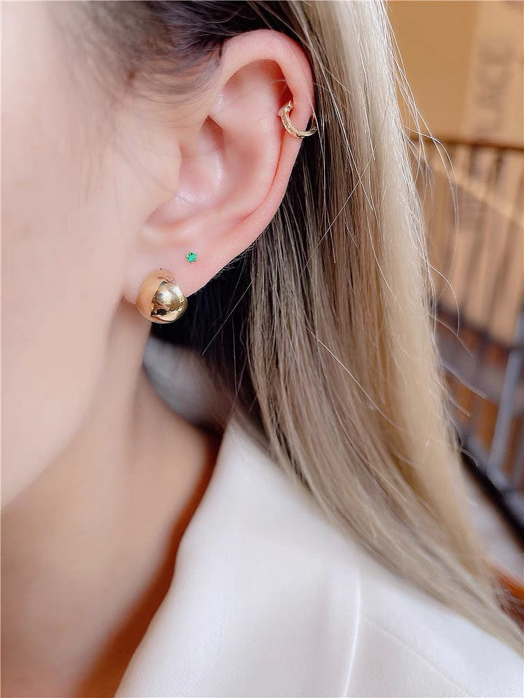 Bubble Drop Stud Earrings