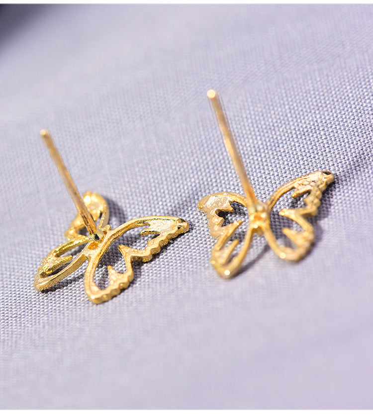 Butterfly Stamp Stud Earrings