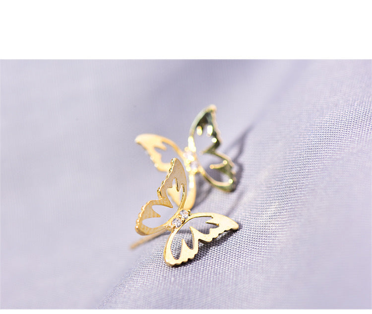 Butterfly Stamp Stud Earrings