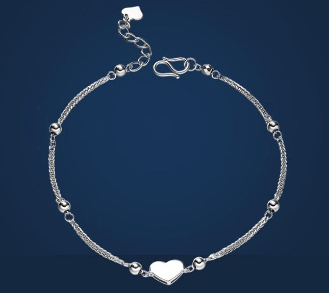 Heart & Beads Chopin Chain Bracelet