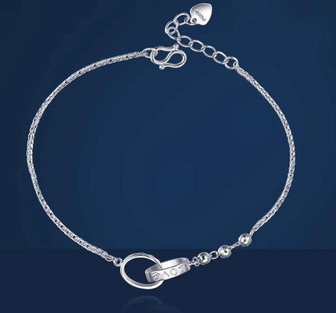 Interlinked Love Rings Bracelet