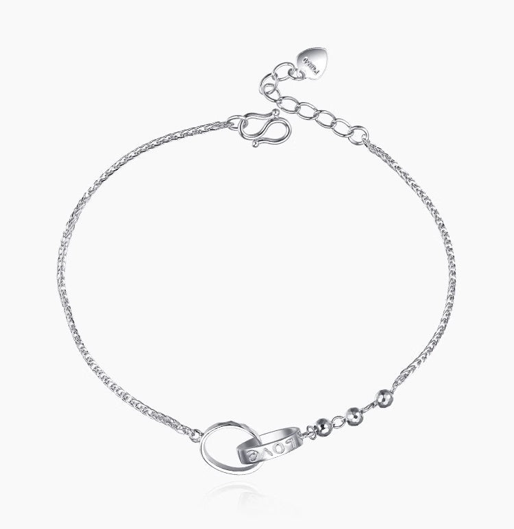 Interlinked Love Rings Bracelet