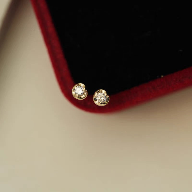 Cupid Crystal Stud Earrings