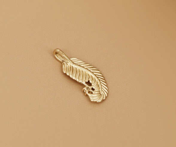 Fern Feather Charm Pendant