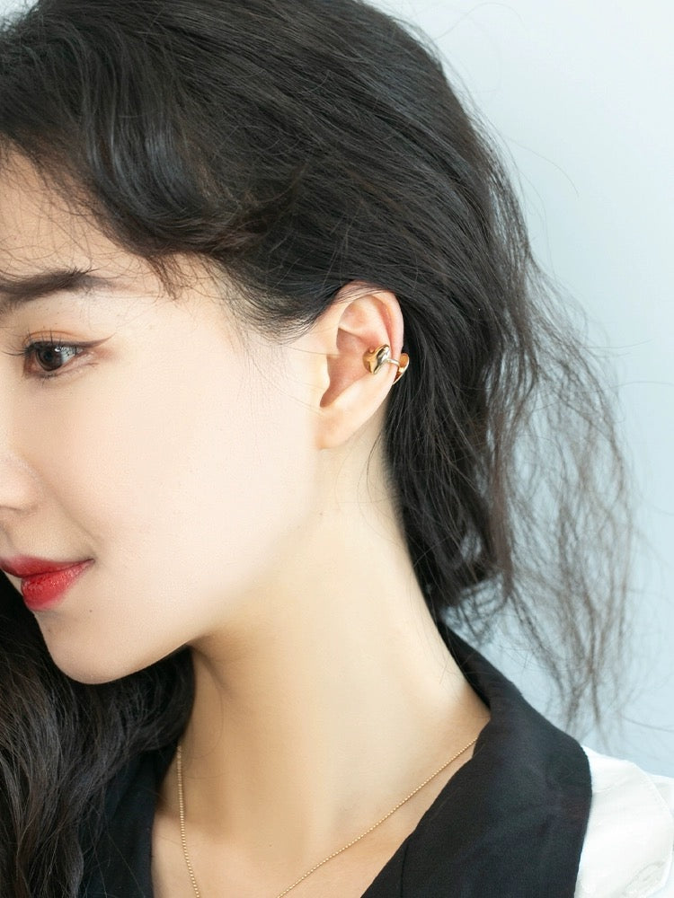 Heart Case Ear Cuff Earrings