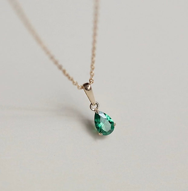 Diamond Cut Teardrop Charm Pendant