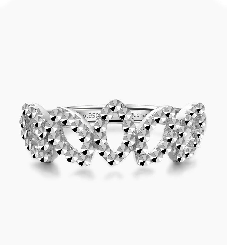 Petal Crown Stackable Ring