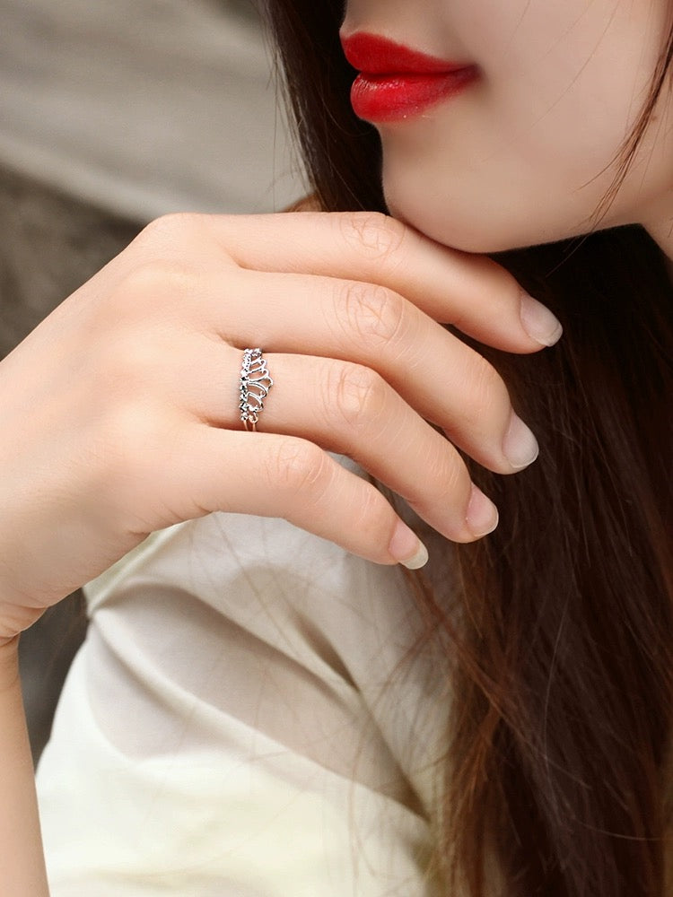 Regency Crown Stackable Ring