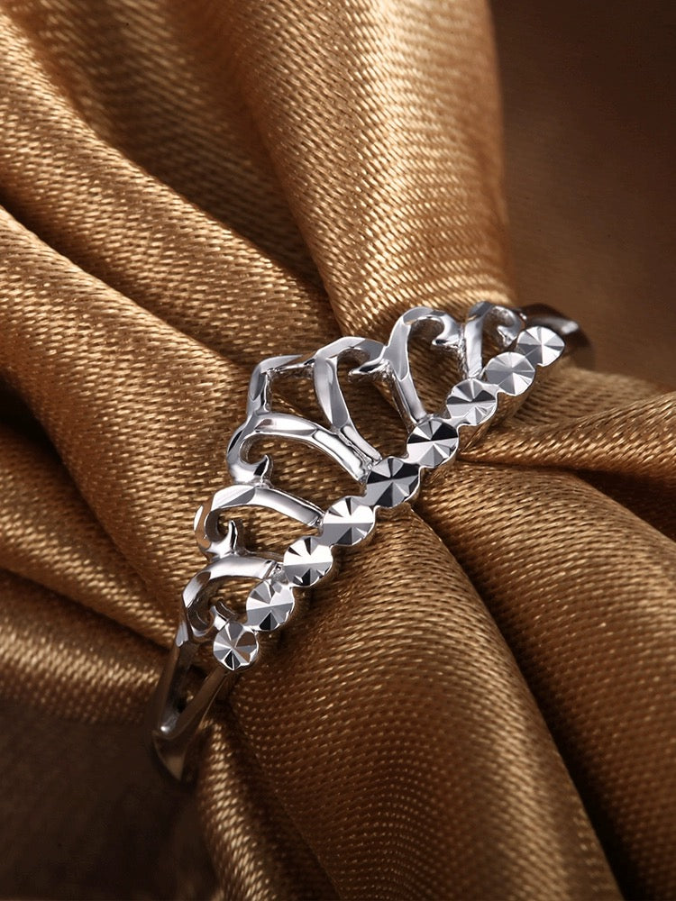 Regency Crown Stackable Ring