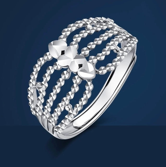 Dazzle Fan Tiara Statement Ring