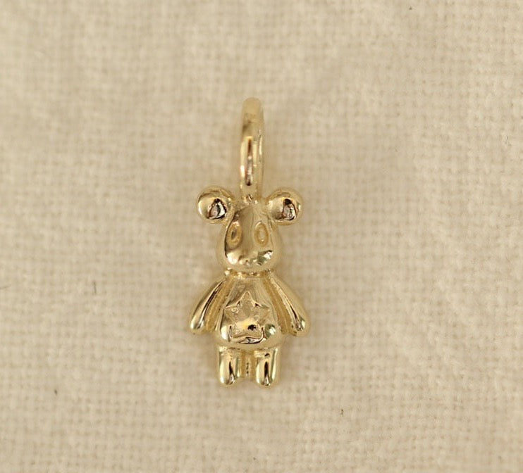 Wise Mouse Charm Pendant