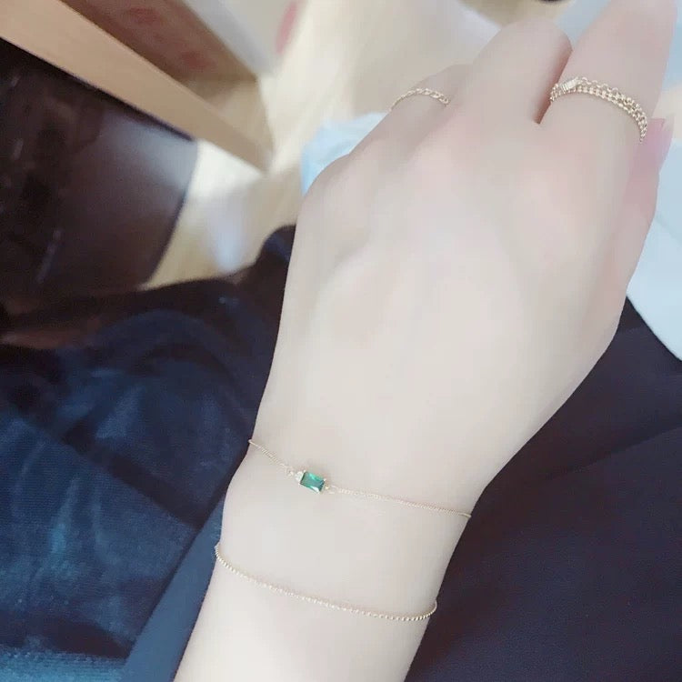 Siloh Hanging Green Bracelet