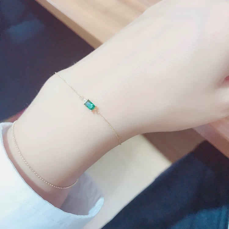 Siloh Hanging Green Bracelet