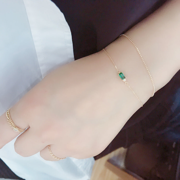 Siloh Hanging Green Bracelet