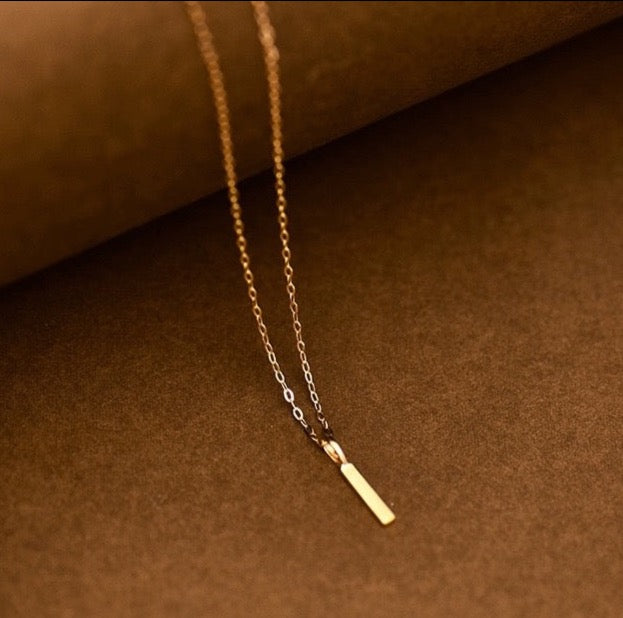 Tiny Wand Charm Necklace