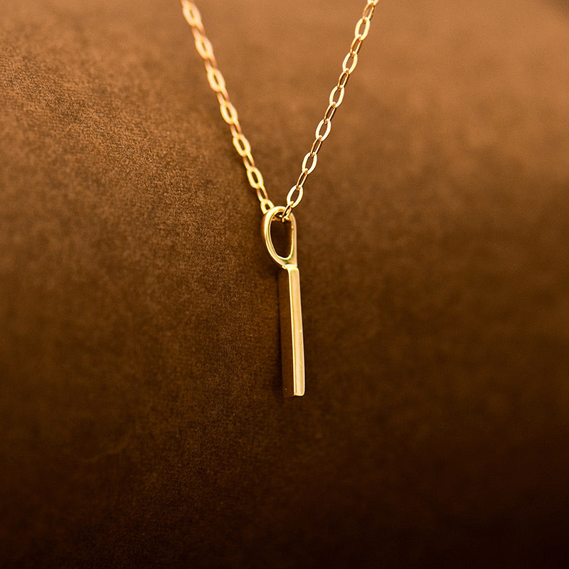 Tiny Wand Charm Necklace