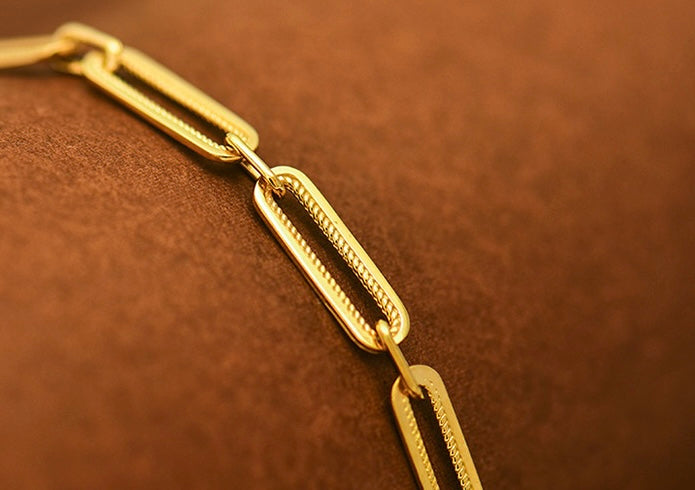 Chunky Paperclip Chain Bracelet