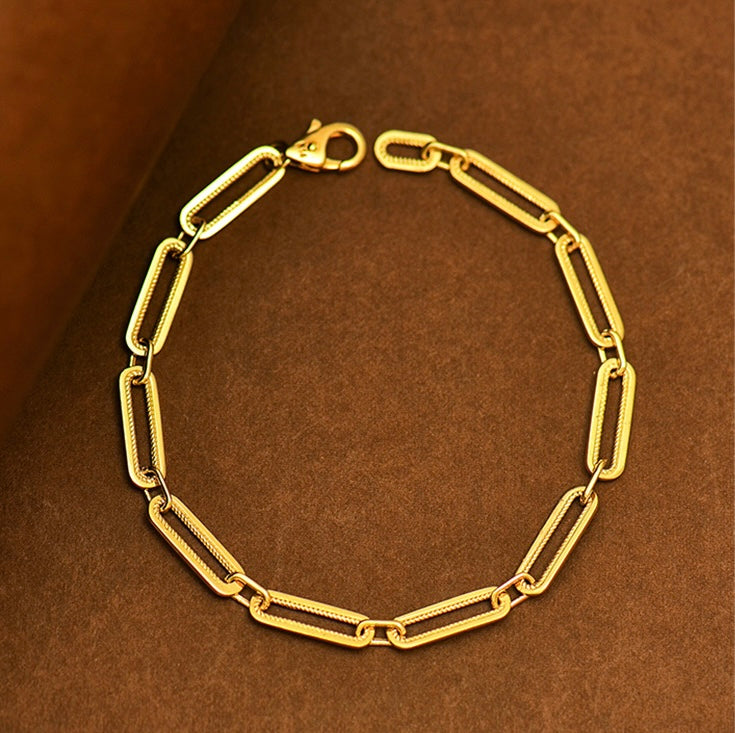 Chunky Paperclip Chain Bracelet