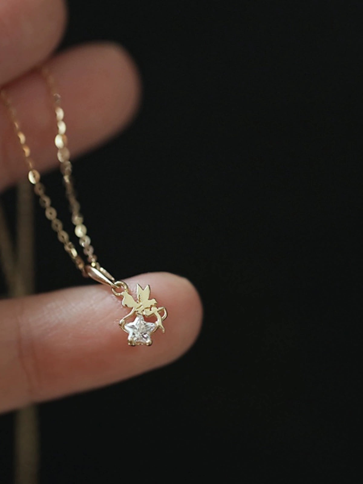 Tinkerbell Star Charm Necklace