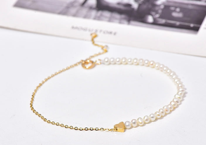 Quailey Pearl & Chain Bracelet