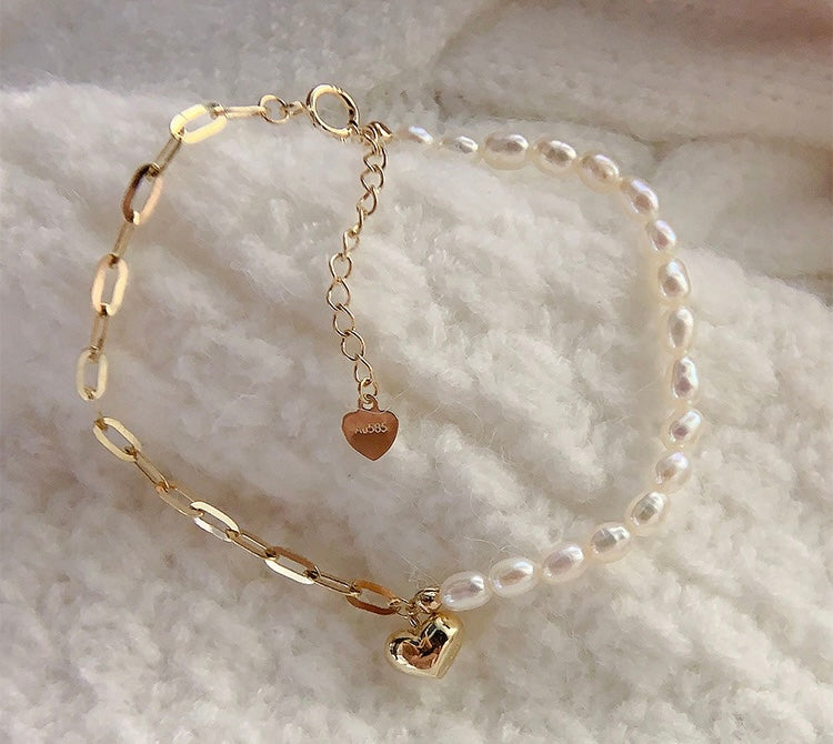 Song Sweetie Pearl Heart Bracelet