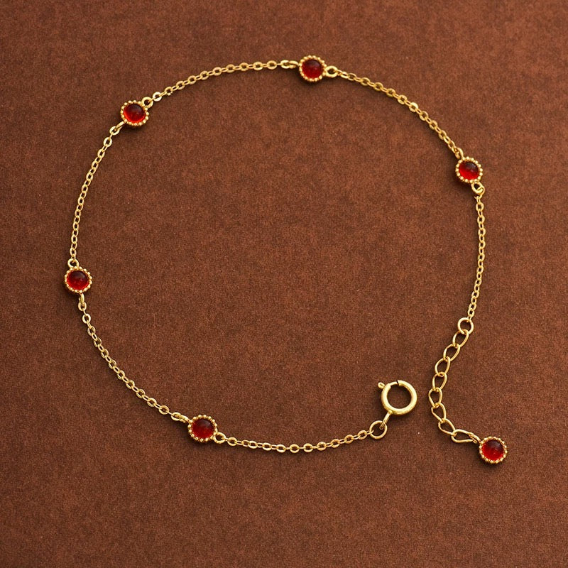 Beaded Bezel Patterned Bracelet