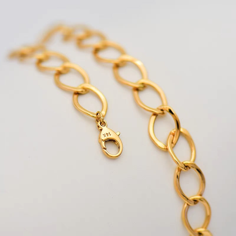 Large Oval Link Chain Bracelet