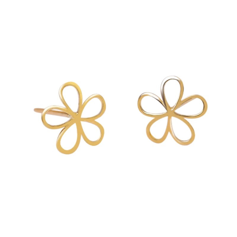 Daisy Shield Stud Earrings