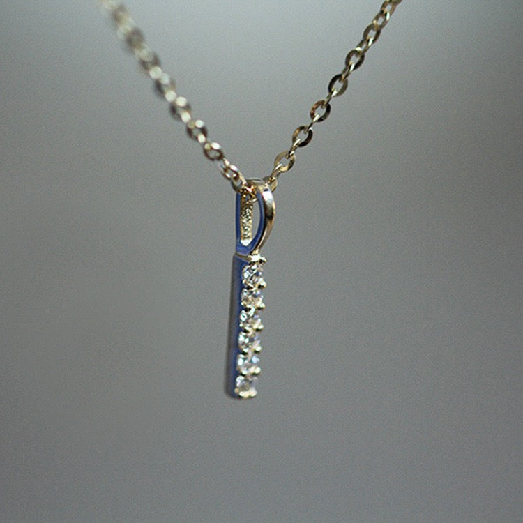 Gemstone Wand Charm Necklace