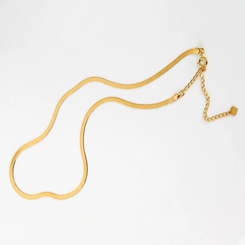 Flat Snake Chain Necklace