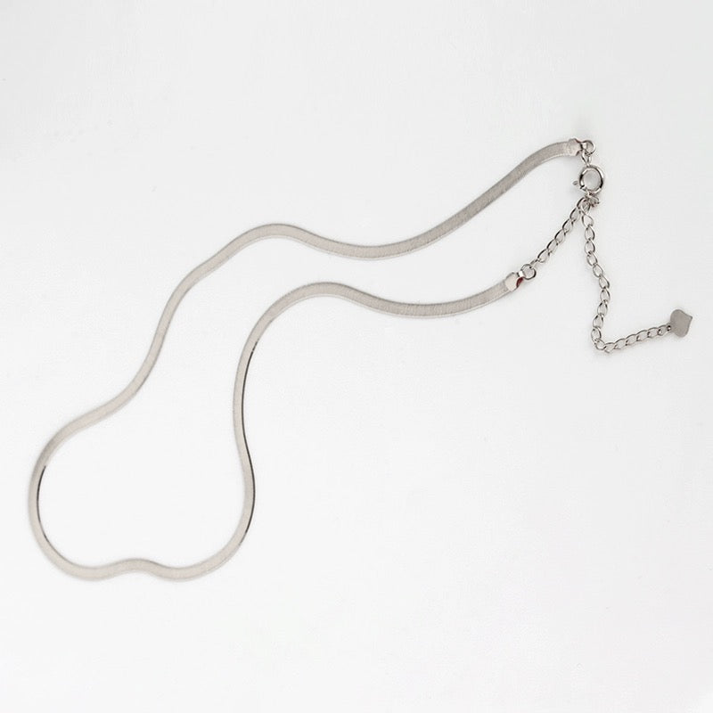 Flat Snake Chain Necklace