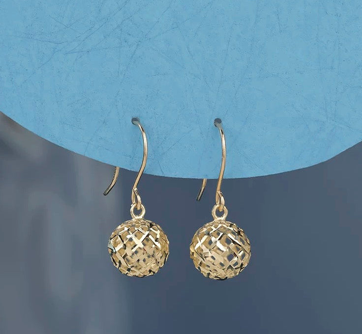 Lace Cage Dome Ear Hook Earrings