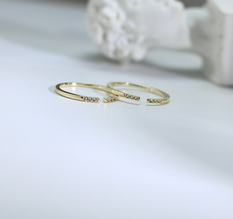 Open Glint Stackable Ring