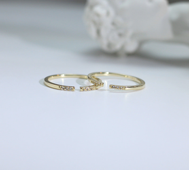 Open Glint Stackable Ring